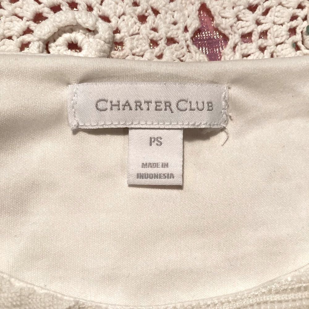 Charter Club lace top Small - Picture 3 of 5
